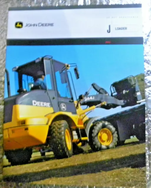 Factory John Deere Dealership Spec Brochure 09-03 J Series Loaders FREE SHIPPING