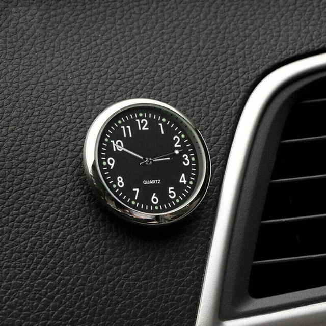 Horloge De Voiture TOTMOX - Analogique Lumineuse - Clip Vent Ou Adhésif - Pour Tableau De Bord, Moto, Bateau