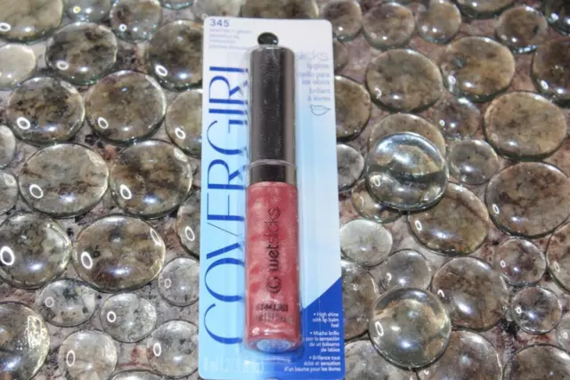 COVERGIRL Wetslicks Lip Gloss #345 PEACHES N GLEAM Sealed/Carded & Rare