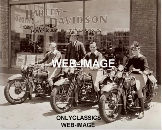 1929 MOTORCYCLE TOUR HARLEY DAVIDSON DEALER 8x10 PHOTO SAN FRANCISCO CALIFORNIA