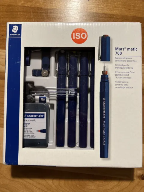 Staedtler Mars Matic Technical Pen Set - 0.25/0.35/0.5/0.7mm