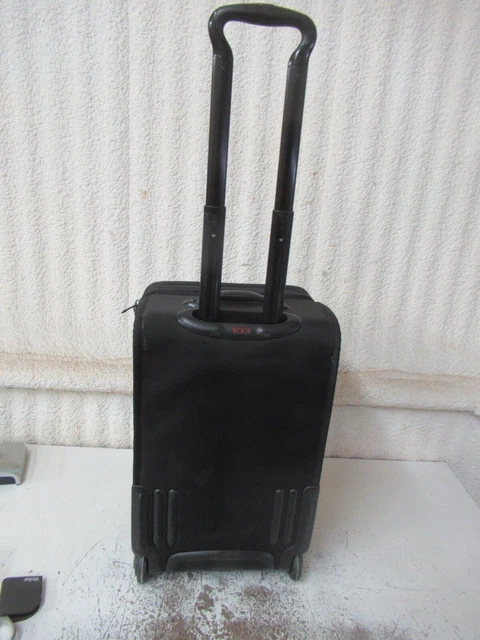 TUMI Alpha 22" Expandable Carry On Rolling Wheeled Luggage Black Model 22022DH 8