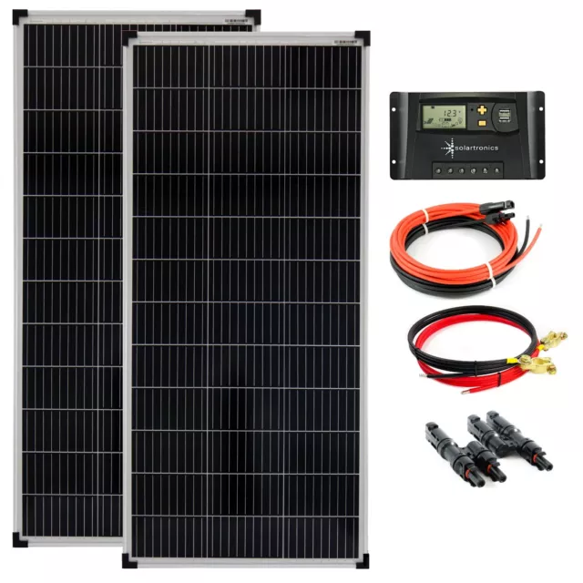 200Watt 12Volt Solar Set Solaranlage Inselanlage Garten Camping Solarmodul