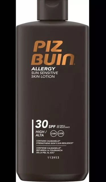 Piz Buin Allergy Sun Sensitive Skin Lotion SPF 30, 200ml