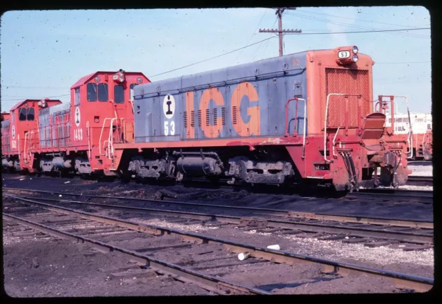 Original Rail Slide - ICG Illinois Central Gulf 53+ Chicago IL 7-21-1985