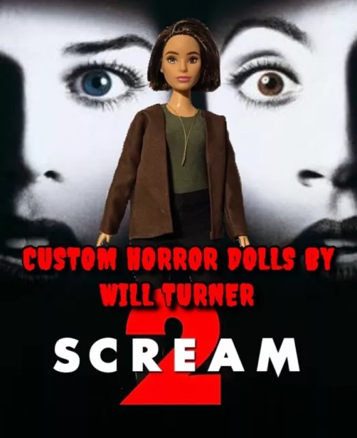 Sidney Prescott SCREAM 2 CUSTOM HORROR DOLL Action Figure OOAK