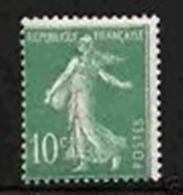 FRANCE STAMP TIMBRE YVERT ET TELLIER N° 188 B " SEMEUSE 10c VERT " NEUF xx LUXE