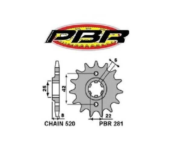 PIGNONE PASSO 520 - Z 14 DENTI per Ducati 748 749 R 2004-2006
