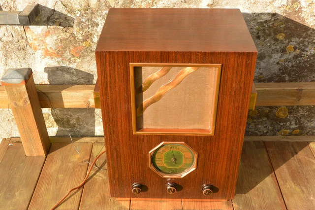 Poste De Radio TSF Pathé 61 (N°435 TC) De 1936, à Lampes, Fabrication Française, Pour Restauration