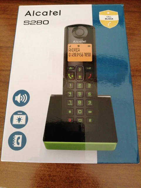 Telefono Cordless Alcatel S280 DECT | Display Grande | Vivavoce | Rubrica 50 Numeri | Blocco Chiamate - Foto 7