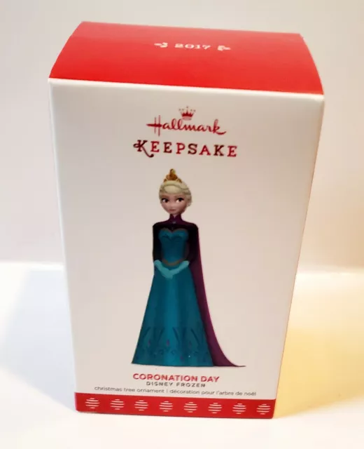 HALLMARK KEEPSAKE ORNAMENT 2017 Coronation Day Disneys Elsa From Frozen