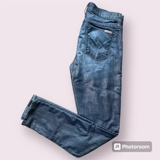 Hudson Jeans Womens 27 Blue Nico Midrise Super Skinny Stretch Made In USA