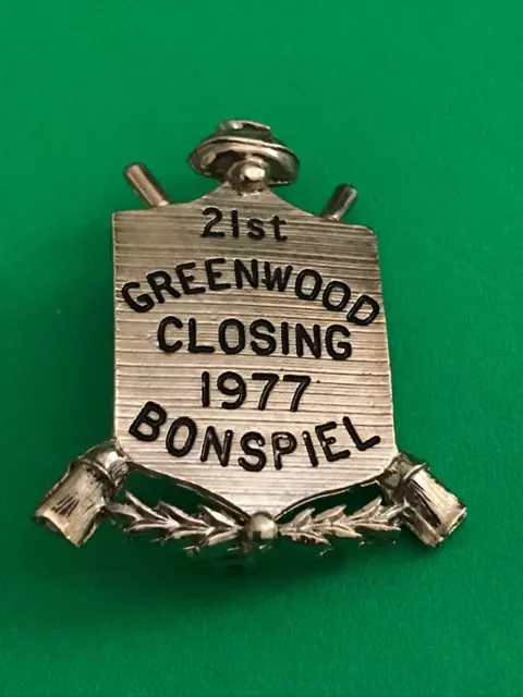 CURLING PIN 21st GREENWOOD CLOSING BONSPIEL 1977