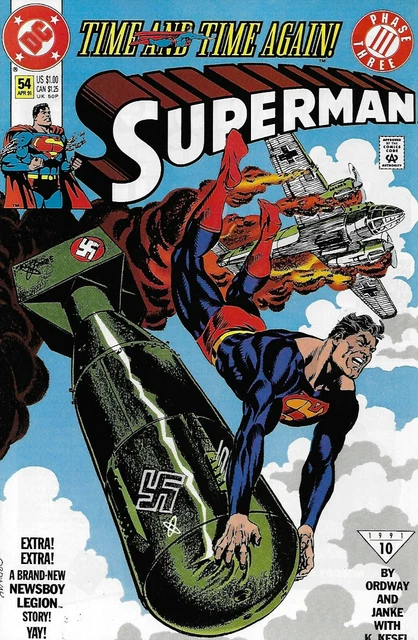 Superman Comic 54 Copper Age First Print 1991 Jerry Ordway Janke Karl Kesel DC
