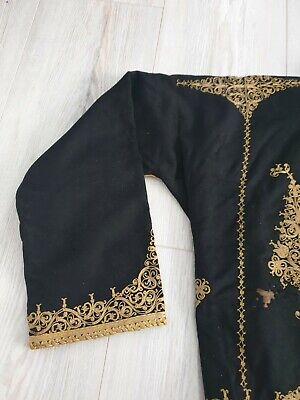 antique  wool jacket with gold  metallic threads 2