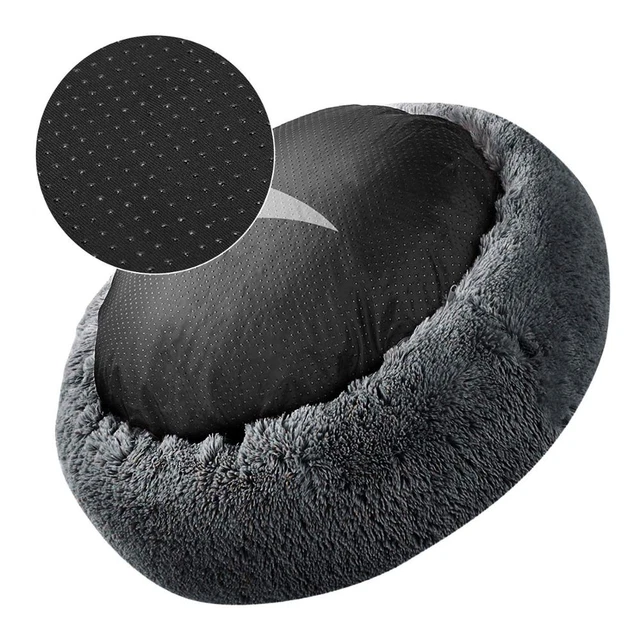 Pet Dog Bed Comfortable Donut Cuddler round Dog Kennel Ultra Soft Washable Dog a 3