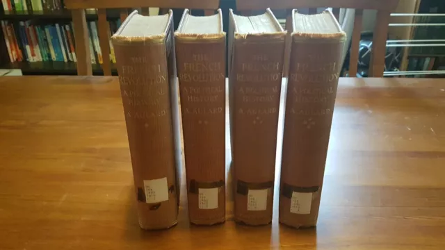 The French Revolution. Aulard. Complete Set. 4 Volumes. Politics. History. Rare