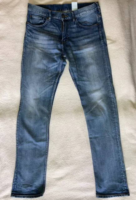 Jungen Hose Jeans Größe 170 Slim H&M blau mit Waschung gebraucht