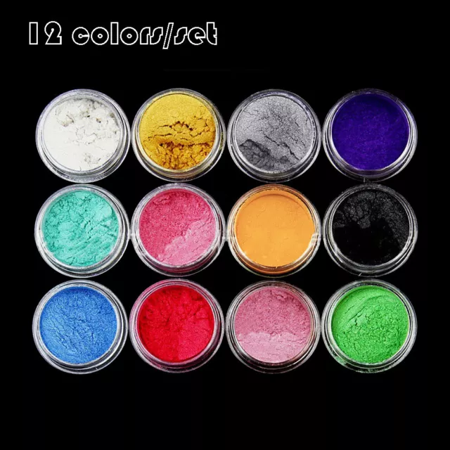 24 Jars Colors Mica Powder Set for Soap, Resin Colorant, Natural Dye  Pigments