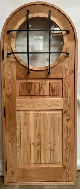 Rustic reclaimed Doug Fir door glass window U choose dimension storybook 2