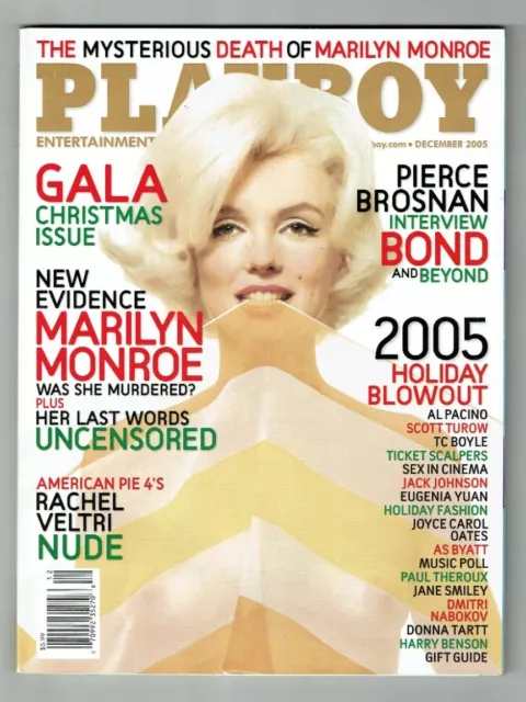 Playboy Magazine December 2005 Marilyn Monroe W/Centrefold Verygood/Condition