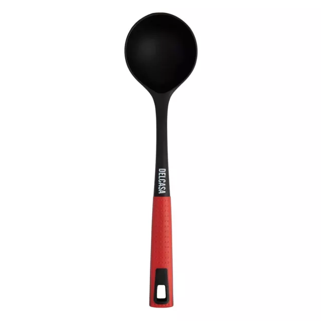 Soup Ladle Utensil Non-Stick Nylon Heat Resistant Serving Kitchen Spoon Delcasa
