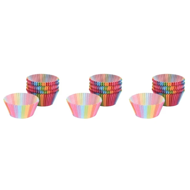 300 piezas bandejas de papel cupcake papel envoltura tulipán capas intermedias para pasteles