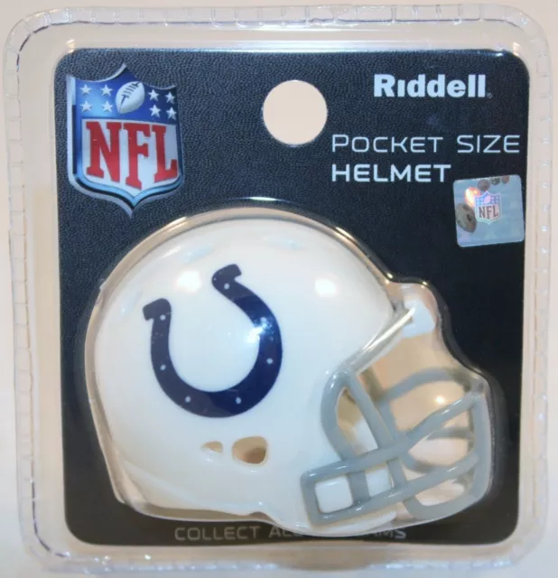 Indianapolis Colts Nfl Riddell Revolution Mini Pocket Pro Helmet Rare