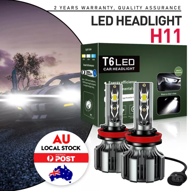 2x H11 H9 H8 LED Headlight Kit Low Beam Bulbs 780W For TOYOTA AURION 2006 - 2014