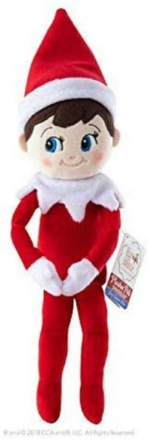 Elf on the Shelf Boy Plushee Soft Doll Toy Light Tone Blue Eye Christmas Decor