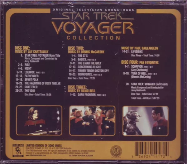 Star Trek: Voyager (1995-2001) TV-Series Soundtracks Vol. 1&2 Score 8CDs 2