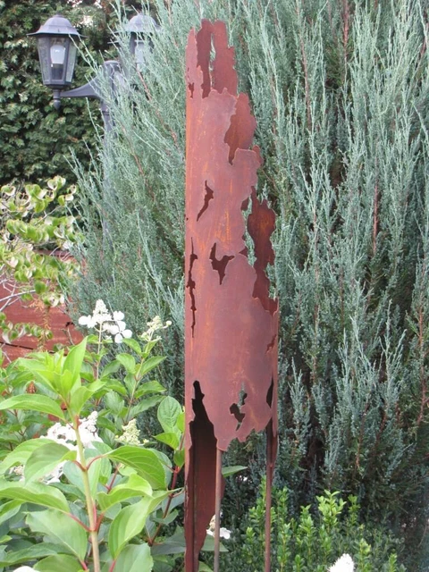 EDELROST GARTENSTECKER FACKEL Selvatica 150 cm Rankstab Rost Gartendeko