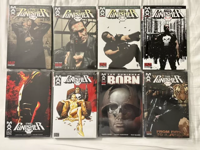 Punisher MAX HC SET: 1 2 3 4 5 6 + Born & First to Last_ALL SEALED!***UPDATED***