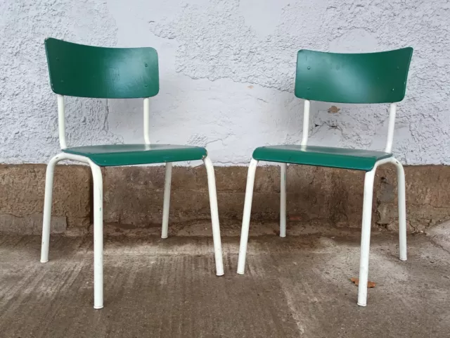 Designer Steel Stacking Chair Dining Room Chair Vintage Plywood Chair 70er