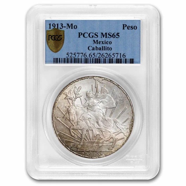1913 Mexico Silver Peso Caballito MS-65 PCGS - SKU#279790