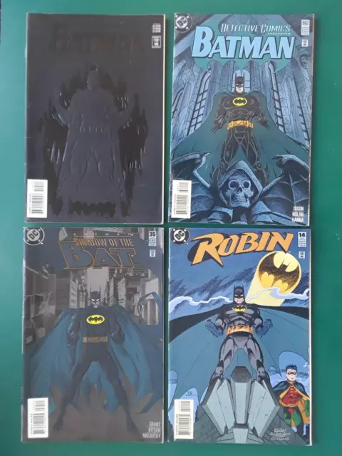 Batman 515, Detective 682, Shadow 35 ,Robin 14 ( Troika 1-4 ) 1995