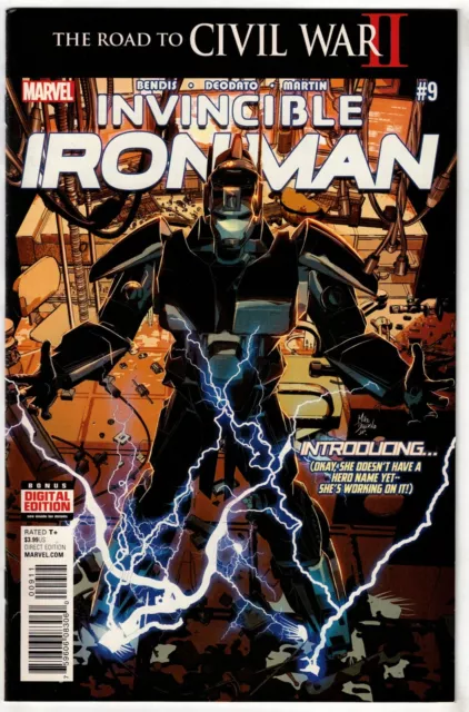 Invincible Iron Man #9 (2016)- 1St Full Appearance Riri Williams- Marvel- Vf