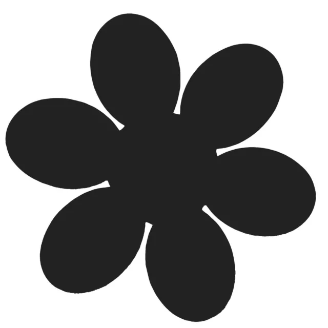 Air Cooled VW Magnetic Flower Black 7.75 inch Diameter