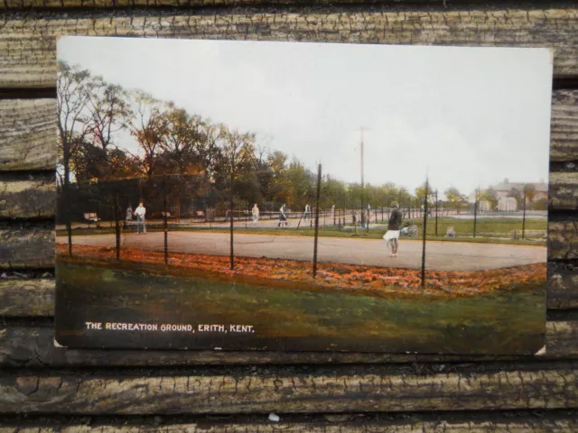 Vintage Postcard,  The Recreation Ground, Erith, Kent