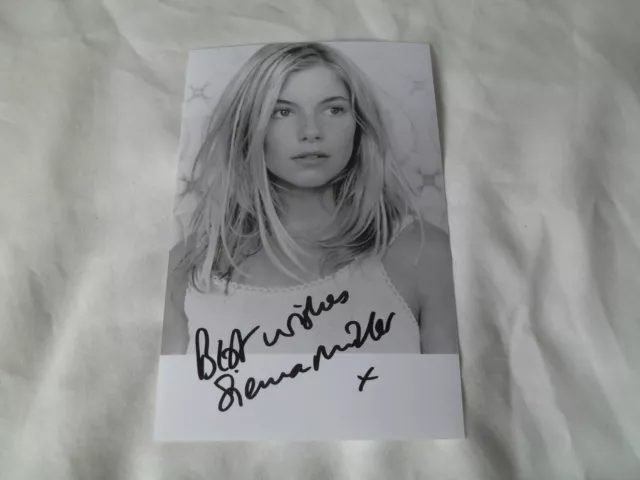 SIENNA MILLER - autographed photo signed by Sienna Miller