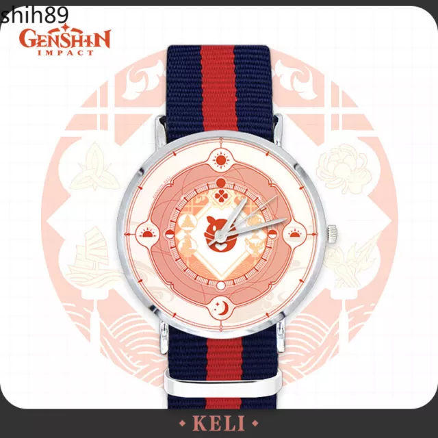 Genshin Impact Klee Cosplay Men Waterproof Wrist Watch Electronic Watch