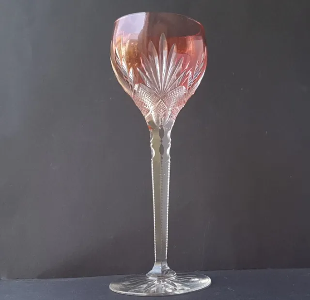 Vieux Vin Verre , Verre Cristal, Verre Émail, Framboise, Coupé à la Main L2