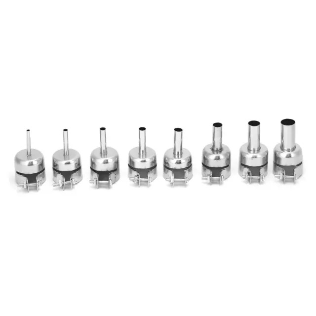 8 Pcs Hot Air Gun Nozzle Heat Resisting Nozzle For 850 Heat Gun 3~12mm