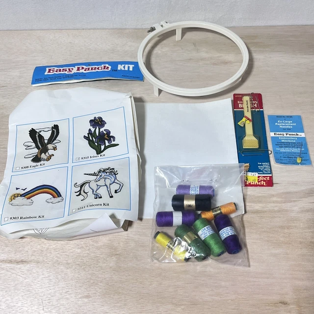 Suministros de bordado automático vintage fáciles de perforar