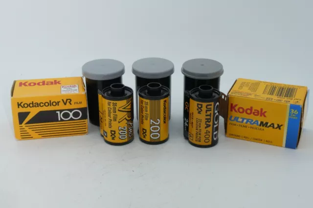 5 x Kodak 35mm Film Bundle - Ultramax, VR, Gold Ultra