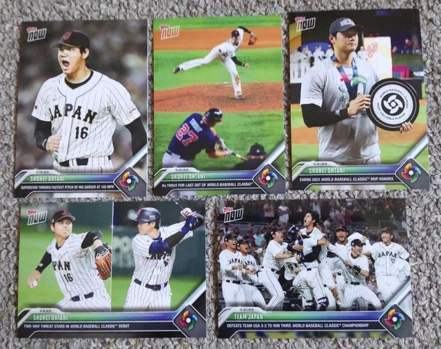 TOPPS NOW SHOHEI Ohtani Wbc Card Set 96.63 PicClick