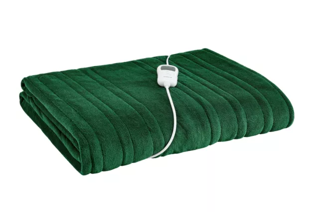 Ovela Plush Electric Heated Throw Blanket (Jade)