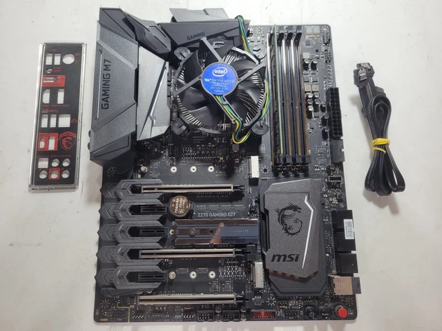MSI Z270 MOTHERBOARD & Intel Core I7-7700K Cpu Set Gaming Pc