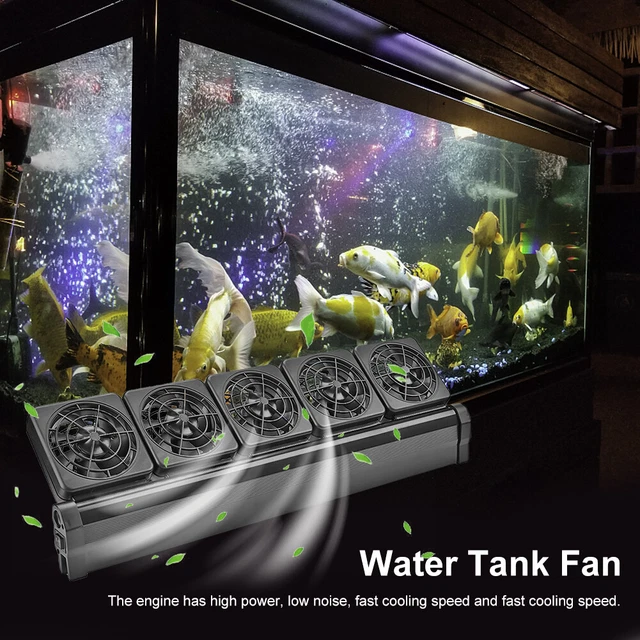 Ventilador enfriador de tanque de agua silencioso sistema de ventiladores de enfriamiento de temperatura del agua para acuario