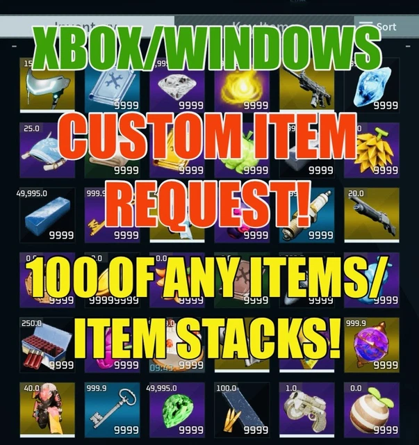 PALWORLD CUSTOM REQUEST 100 Stacks Any Items In the Game You Want! XBOX ...